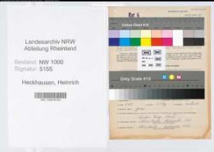 Entnazifizierung Heinrich Heckhausen, geb. 03.06.1893 (Korbmacher)