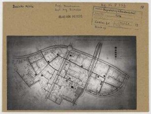 Berlin - Städtebauliche Neugestaltung des Neanderviertels (zwischen Köpenicker Straße und Sektorengrenze). Berlin, Mitte, Neanderviertel/Köpenicker Straße/Prinzenstraße (seit 1960 Heinrich-Heine-Straße)/Neanderstraße (seit 1960 Heinrich-Heine-Straße)/Annenstraße/Dresdener Straße/Schmidstraße/Neue Jakobstraße/Melchiorstraße/Michaelkirchstraße/Engelbecken/Engeldamm