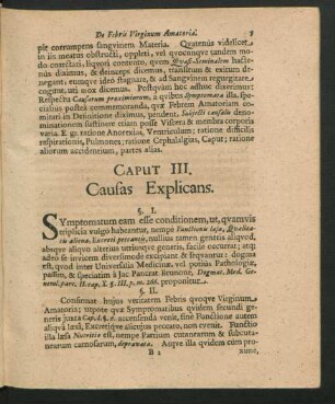 Caput III. Causas Explicans.