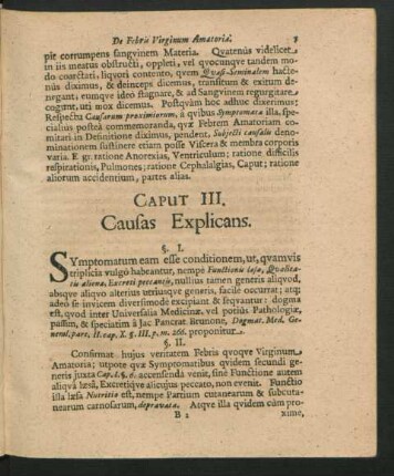 Caput III. Causas Explicans.