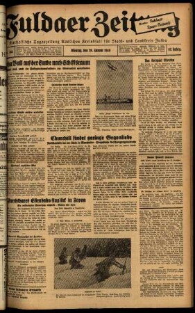Ausgabe vom Montag, den 29. Januar 1940.