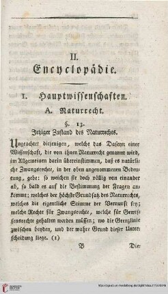 II. Encyclopaedie
