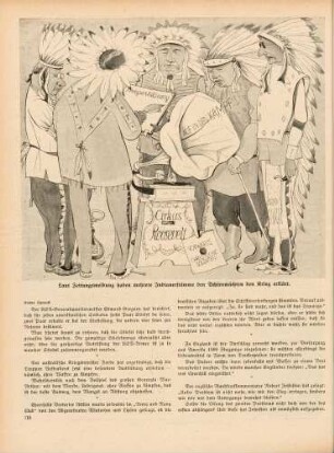 "Laut Zeitungsmeldung haben mehrere Indianerstämme den Achsenmächten den Krieg erklärt"