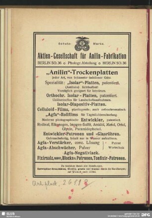 Anilin-Trockenplatten