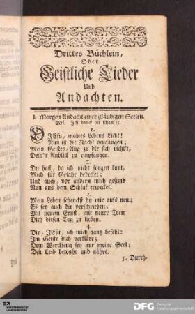 Drittes Büchlein.