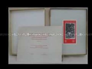 Kassette zur Sondermarkenserie "Lenin 1870-1970"