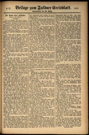 Zweite Ausgabe vom Donnerstag, den 29. März 1900.