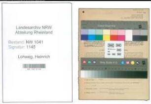 Entnazifizierung Heinrich Lohweg , geb. 21.10.1905 (Textilhaendler)