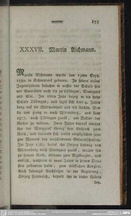 XXXVII. Martin Aichmann