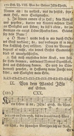 IX. Von dem Wandel JEsu auf Erden
