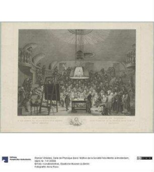 Salle de Physique dans l’édifice de la Société Felix Meritis à Amsterdam