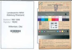 Entnazifizierung Otto Willemsen , geb. 17.06.1909 (Kaufmann)