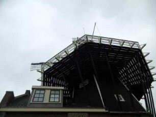 Haarlem: Windmühle "Molen de Adriaan"
