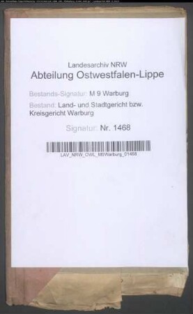 Erblasser: Uffeln, Johanette Dorothea Friederike Louise, geb. Wiegand: