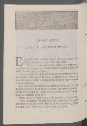 Capítulo LXXXIX - ¿Desde el mercado al trono?