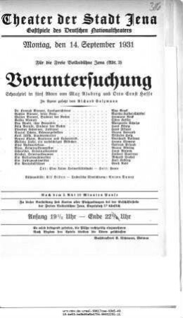 Voruntersuchung
