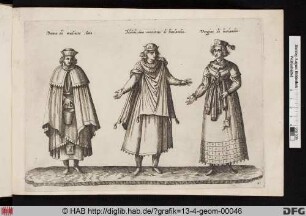 [Frauen aus Livland, in unterschiedlicher Kleidung. Kostümkunde.]