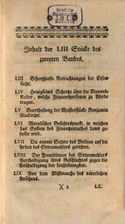 Der Mahler der Sitten, 2. 1746