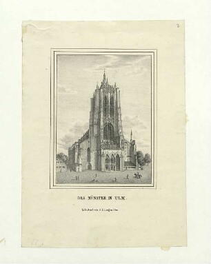 Münster. Westfassade. Um 1845