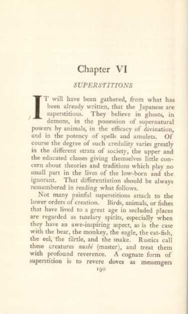 Chapter VI. Superstitions