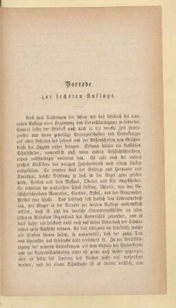 Vorrede zur sechsten Auflage