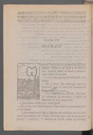 Capítulo XVI - Ante el juez
