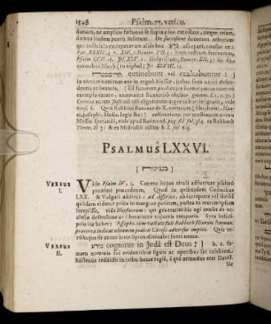 Psalmus LXXVI. - Psalmus LXXVII.