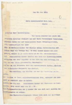 Brief an Ferdinand Oscar Leu : 23.05.1915
