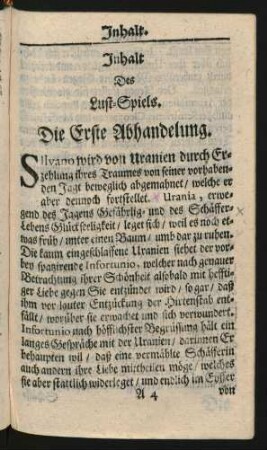 Inhalt Des Lust-Spiels.