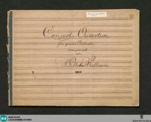 Overtures - WK Mus.Ms. 13 b : orch; d