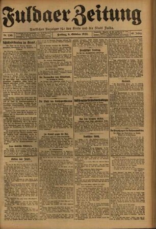 Ausgabe vom Freitag, den 06. Oktober 1922.