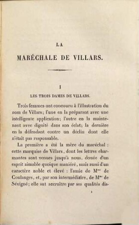 La Maréchale de Villars et son temps : Par Ch. Giraud