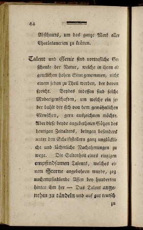 Talent und Genie[...] - Tugend und Unschuld,[...]