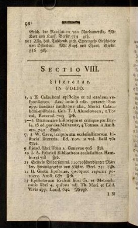 96-109, Sectio VIII.
