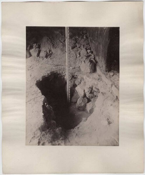 "Single excavation in room 2 of the ground floor of the upper building, east wing."