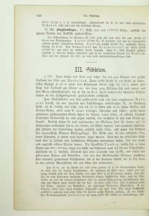 III. Sibirien