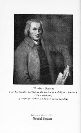 Matthias Claudius.