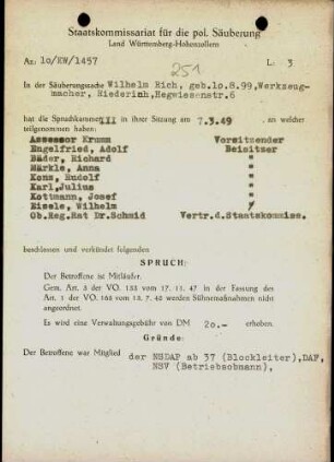 Rich, Wilhelm