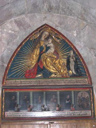 Erinnerungs-Epitaph der Christine Ebner (Priorin des Klosters Engelthal)