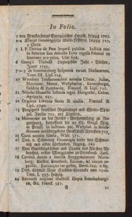 1-27, In Folio. In Quarto.