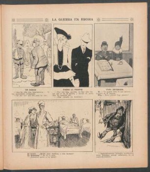 La guerra en broma - [Viñetas cómicas]