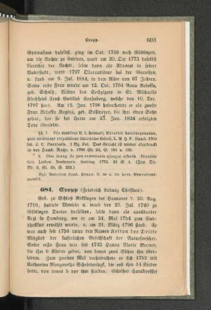 681. Cropp (Friedrich Ludwig Christian).