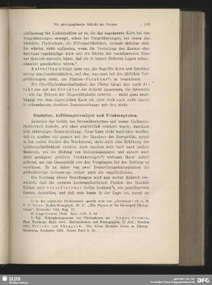 Gradation, Auflösungsvermögen und Feinkornplatten