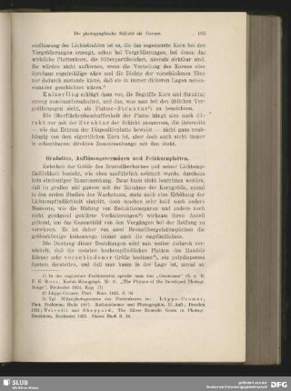 Gradation, Auflösungsvermögen und Feinkornplatten