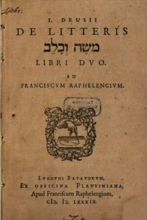De litteris Moše we-Ḵālēv libri duo