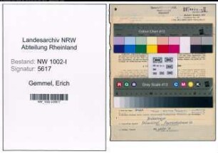Entnazifizierung Erich Gemmel, geb. 23.06.1897 (Abtl.Leiter)