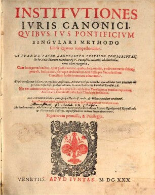 Institutiones iuris canonici