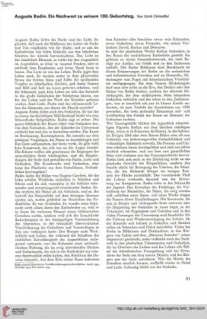56: Auguste Rodin : ein Nachwort zu seinem 100. Geburtstag