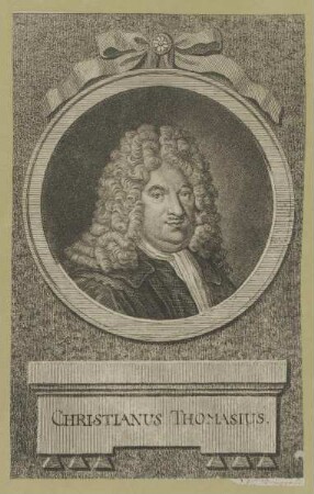 Bildnis des Christianus Thomasius