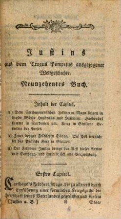 Justins Weltgeschichte, Zweyter Band